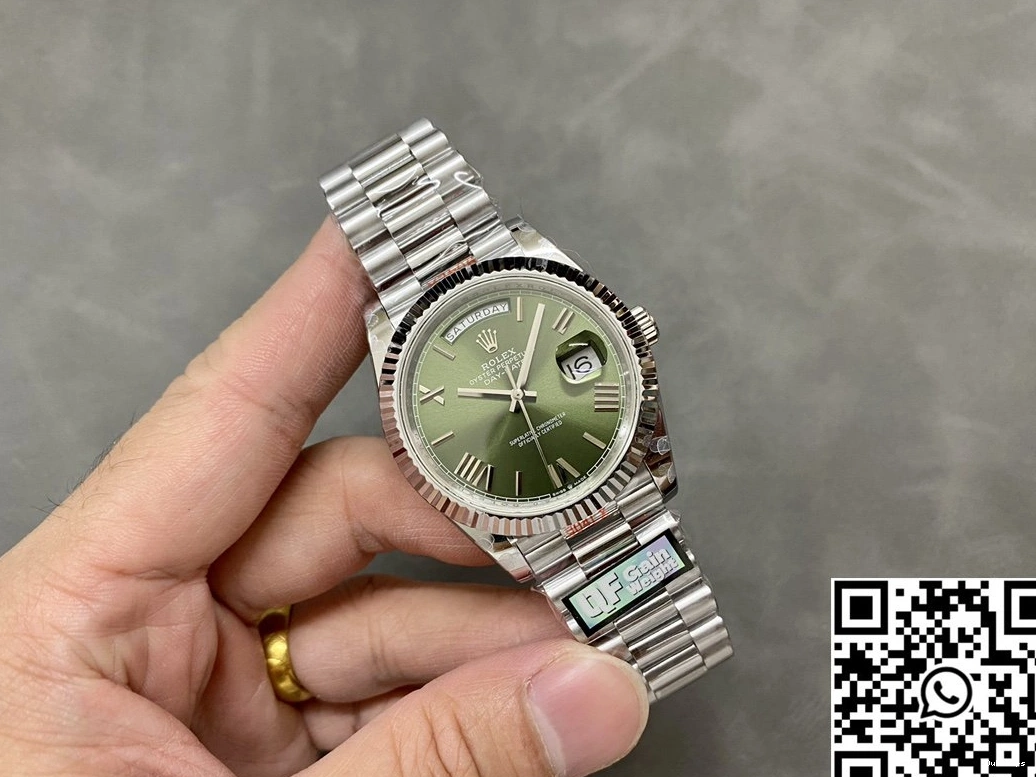 Green v5 M228239-0033 QF Day Rolex Date Steel Tungsten Dial Factory 1203